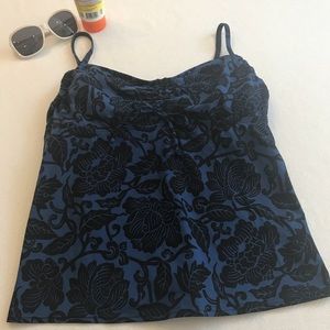 Lands End Tankini Top Sz 12